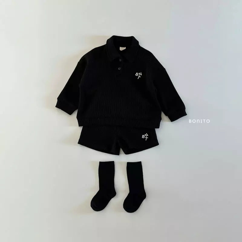 【GIRL・BOY】ロゴBNTワッフルセットアップ CawaKomostore