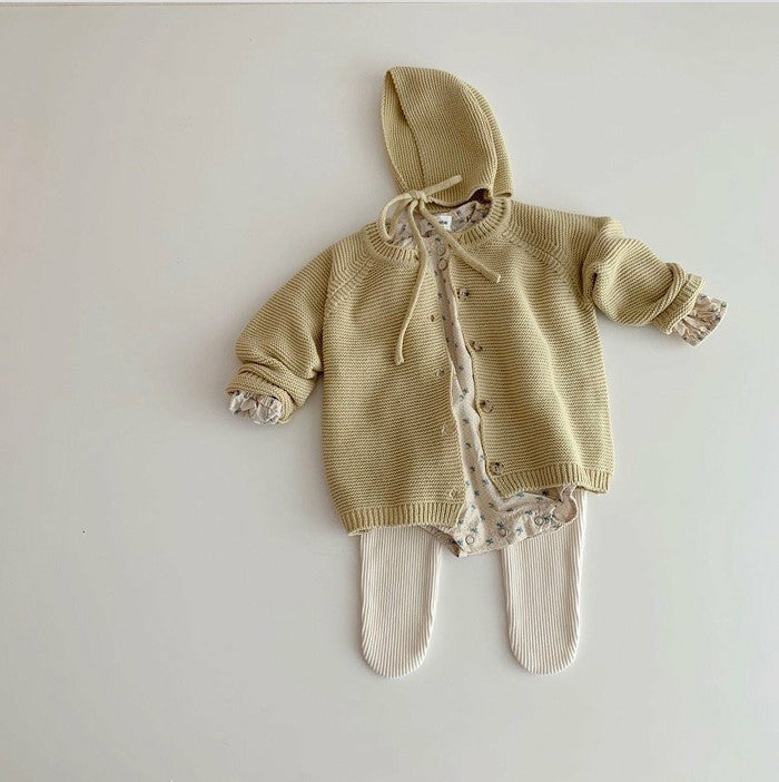 【GIRL・BOY】ワッフルニットカーディガン CawaKomostore