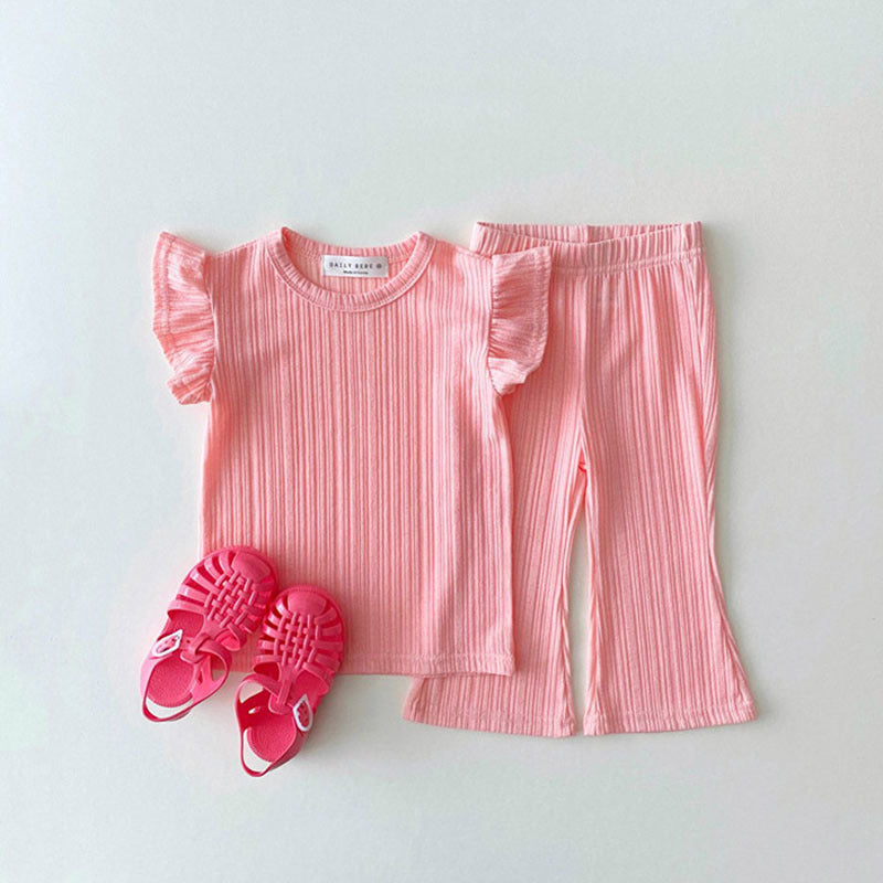 【BABY】 シンプルデザインリブセットアップ CawaKomostore