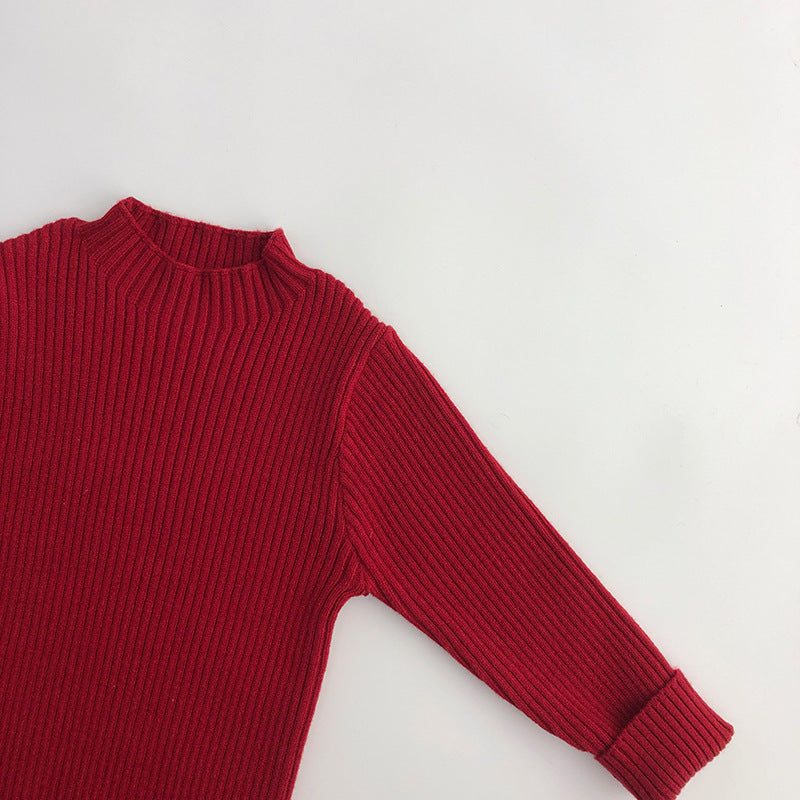 【GIRL・BOY】レッドリブカットソー CawaKomostore