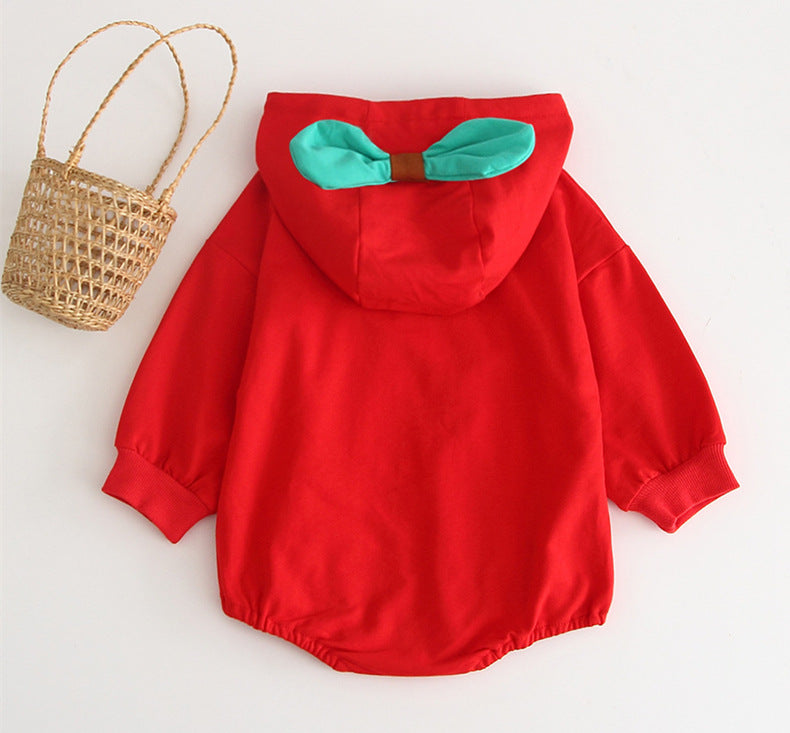 【BABY】フルーツスウェットロンパース・裏起毛＆通常 CawaKomostore