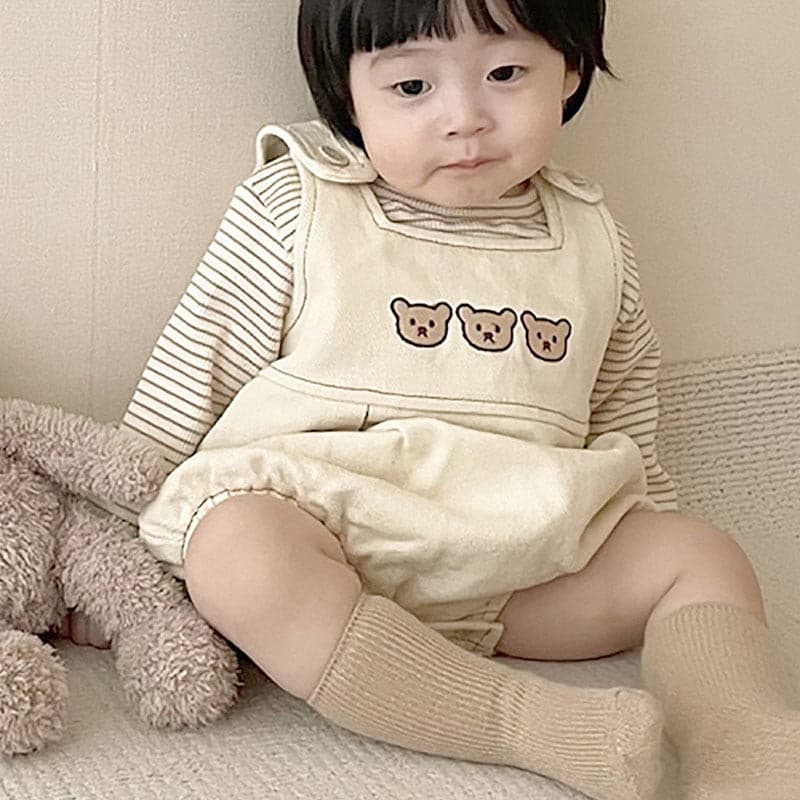 【BABY】スリーベアサロペット（ロンT付き） CawaKomostore