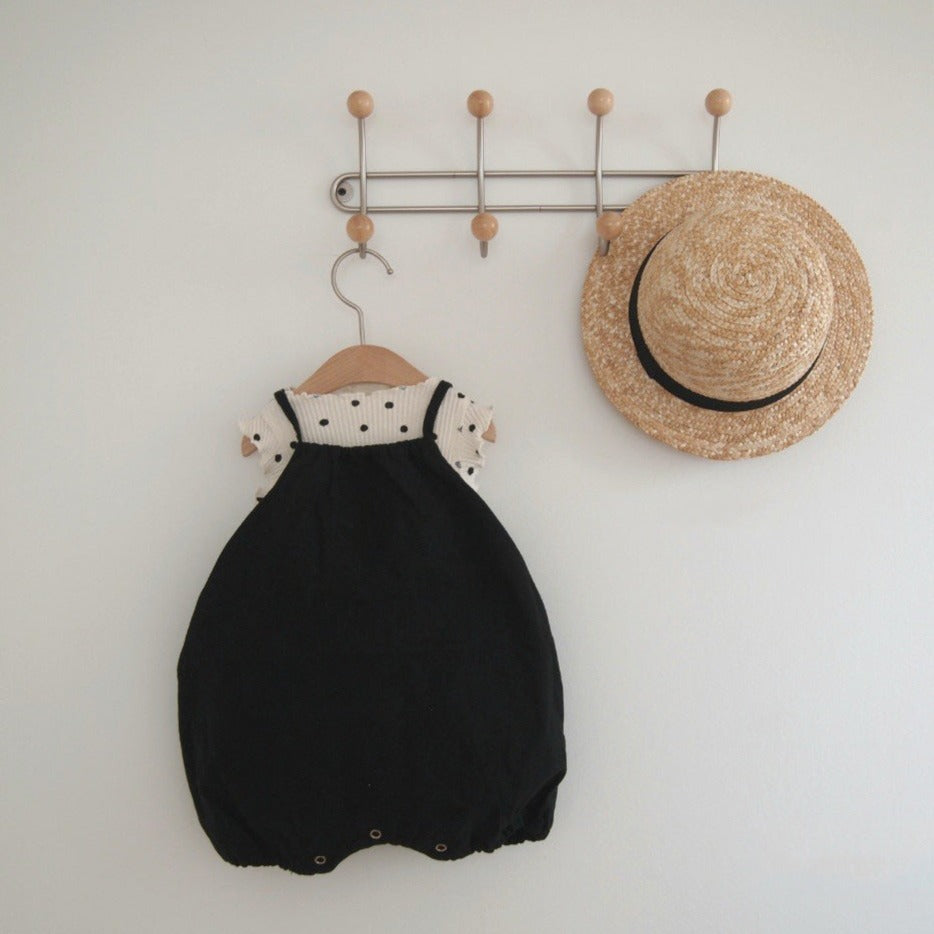 【BABY】モノクロ水玉スリーアイテム CawaKomostore