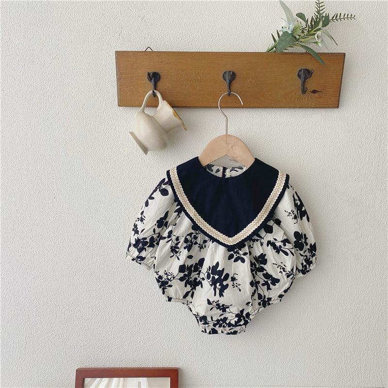 【BABY】エレガント花柄ロンパース・ワンピース CawaKomostore