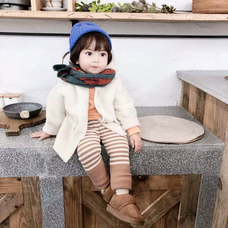 【BABY】ロングボーダーパンツ CawaKomostore