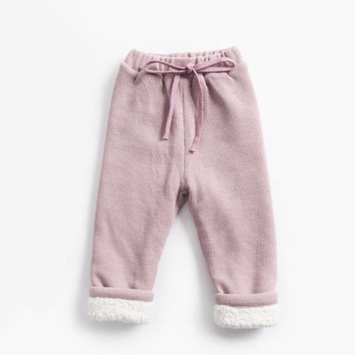 【BABY】ワンカラーリブパンツ CawaKomostore
