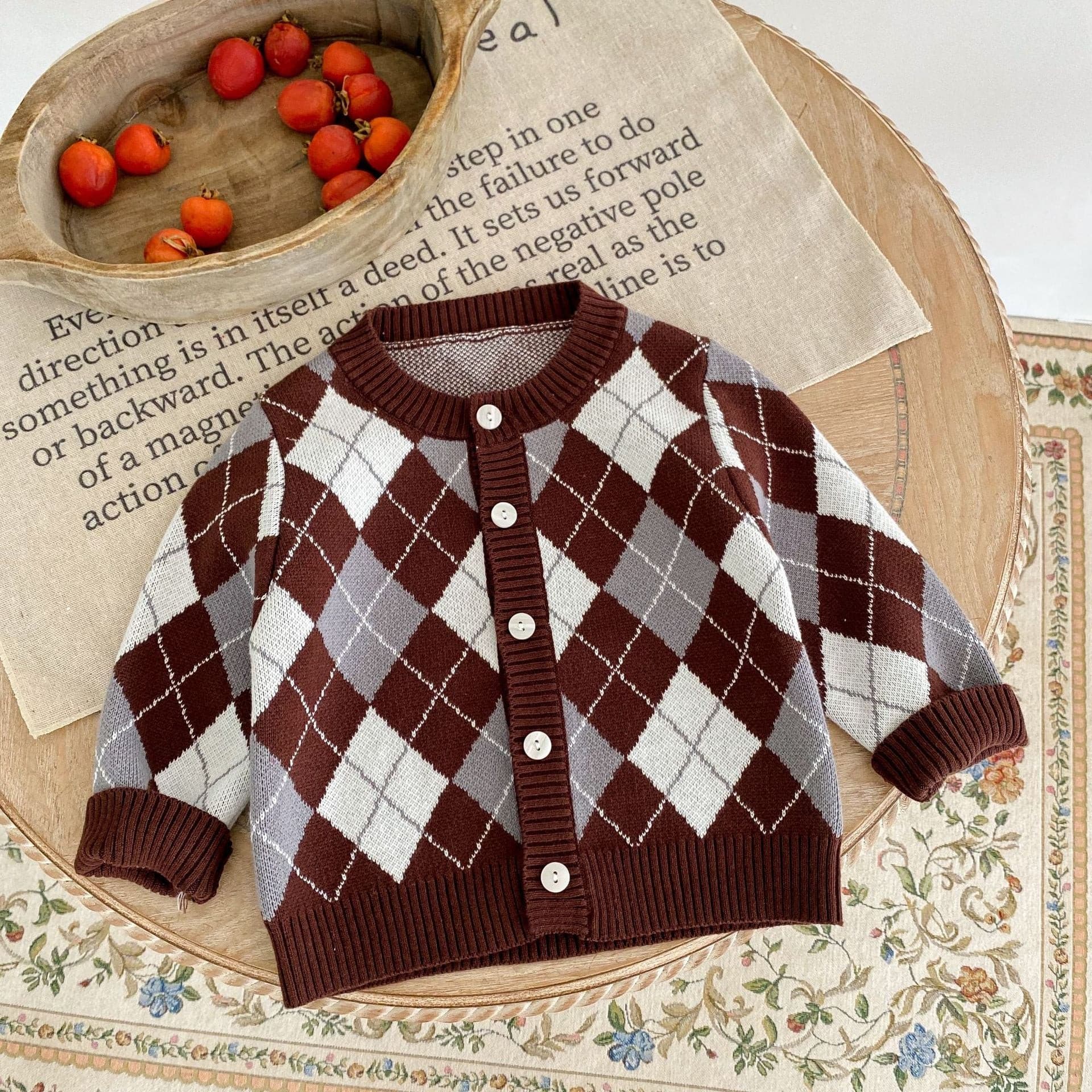 【BABY】アーガイルカーディガン CawaKomostore