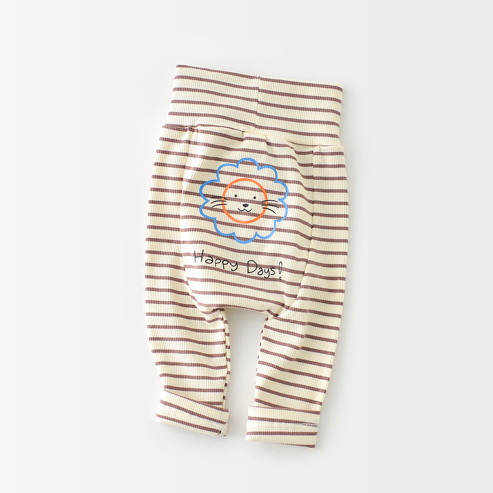 【BABY】人気登場 アニマル ボーダーレギンス CawaKomostore