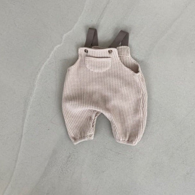 【BABY】ポケ付き・ワッフルオーバーオール CawaKomostore