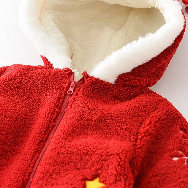 【BABY】クリスマスツリーロンパース＋マフラー付き CawaKomostore