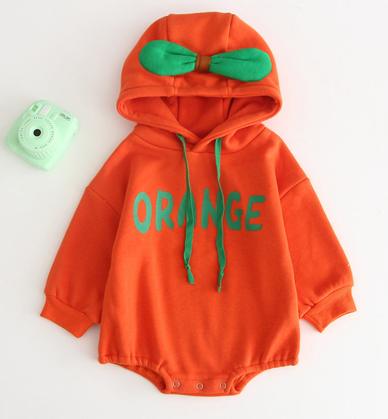 【BABY】フルーツスウェットロンパース・裏起毛＆通常 CawaKomostore