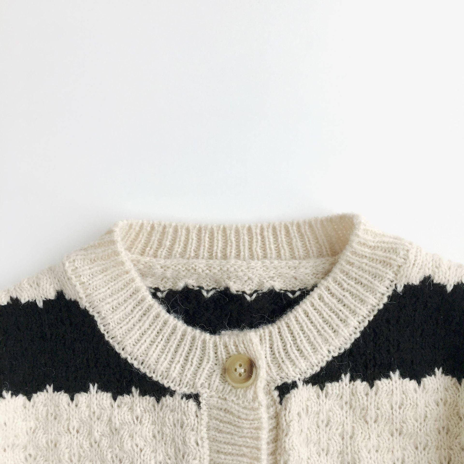 【GIRL・BOY】ボールドボーダーカーディガン CawaKomostore