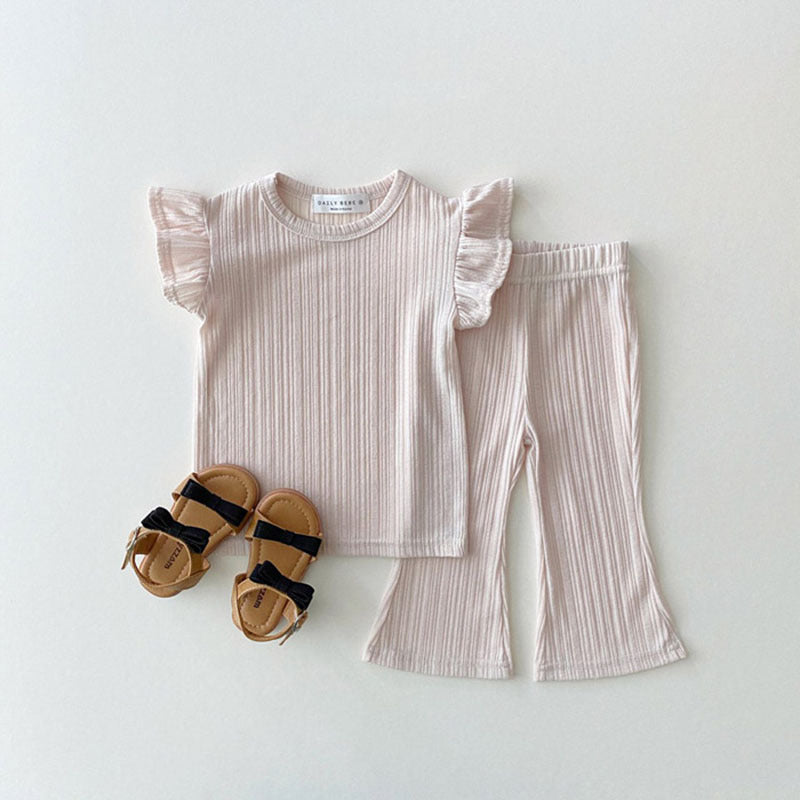 【BABY】 シンプルデザインリブセットアップ CawaKomostore