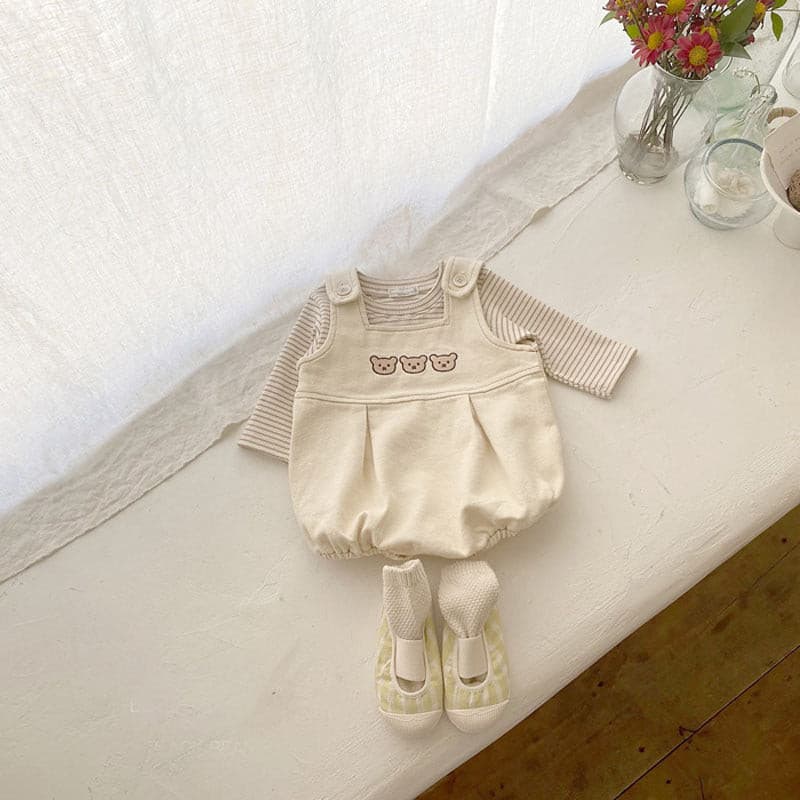 【BABY】スリーベアサロペット（ロンT付き） CawaKomostore