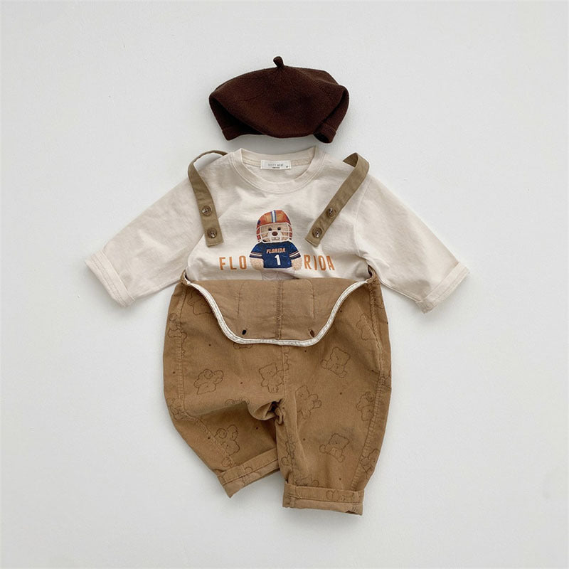 【BABY】くま柄＆動物総柄のプリントTシャツ CawaKomostore