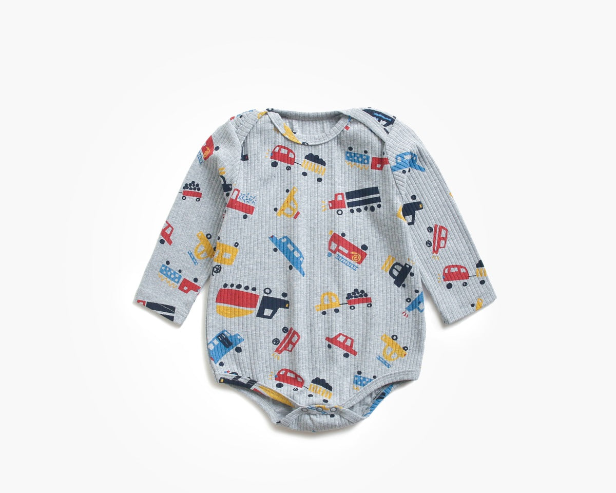 【BABY】総柄長袖ロンパース CawaKomostore