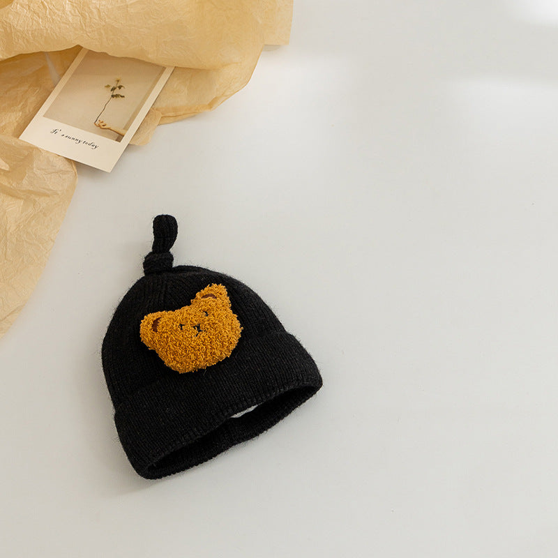 【帽子】モコモコくまニット帽子 CawaKomostore