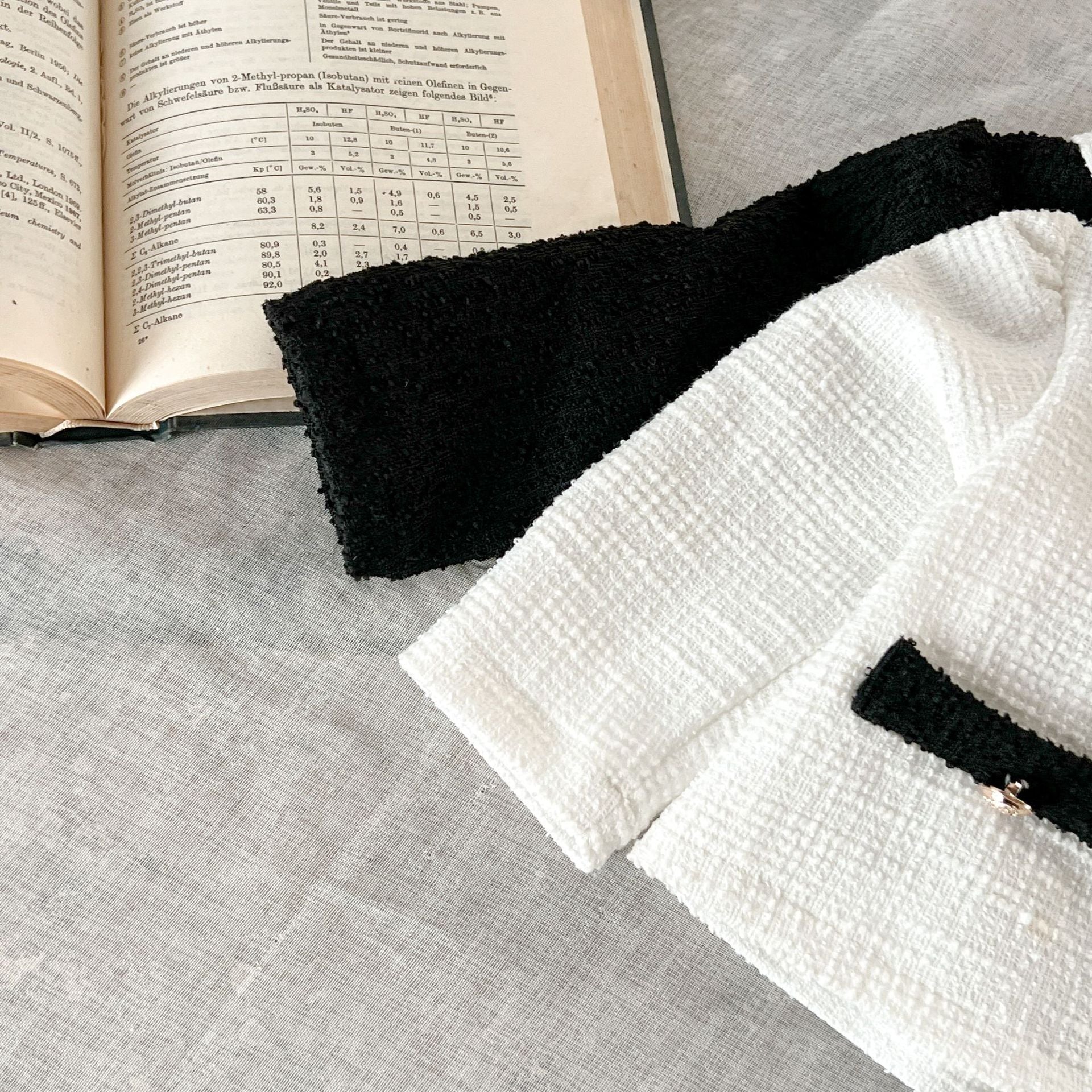 【BABY】モノクロボタンセットアップ CawaKomostore