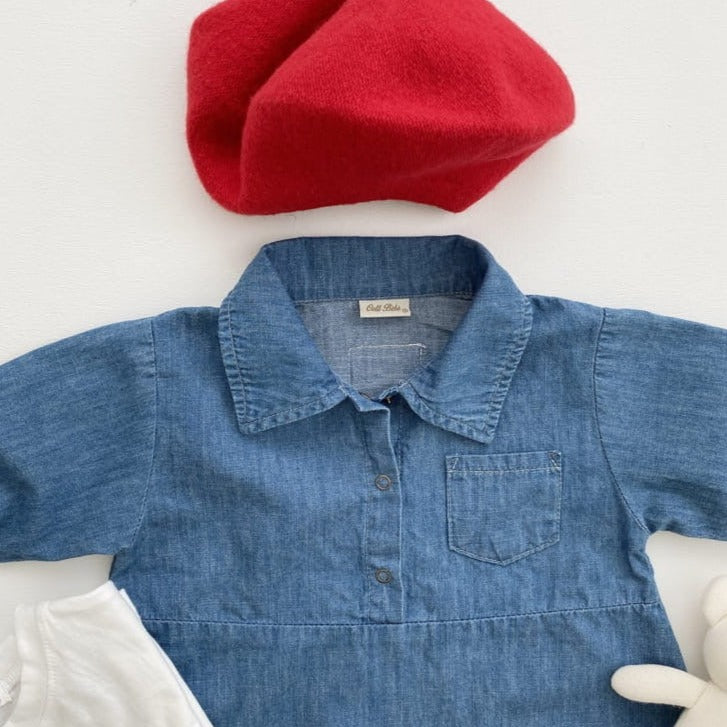 【BABY】デニムオーバーオール CawaKomostore