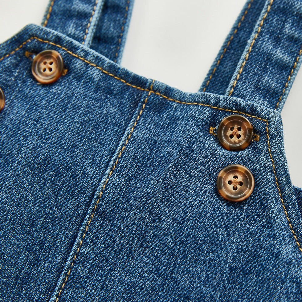 【BABY】デニムショートパンツ 吊りベルト CawaKomostore