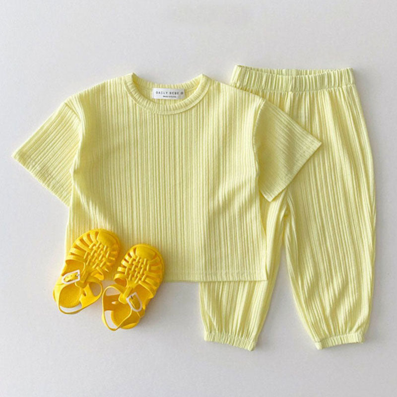 【BABY】 シンプルデザインリブセットアップ CawaKomostore