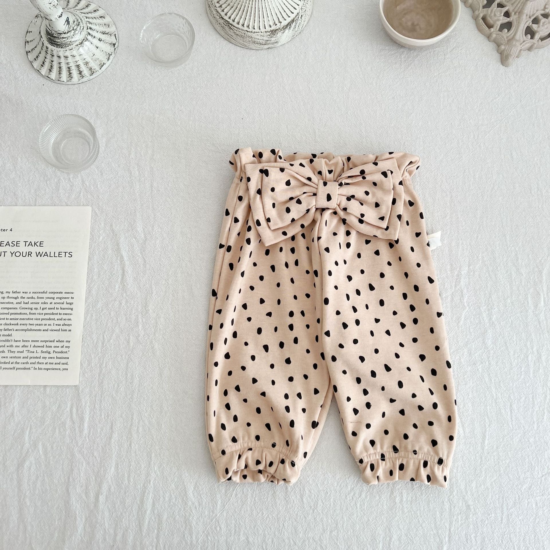 【BABY】総柄リボンハイライズパンツ CawaKomostore