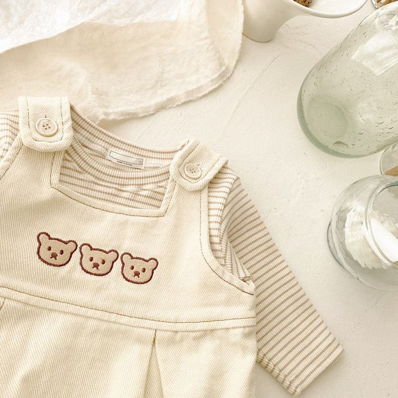 【BABY】スリーベアサロペット（ロンT付き） CawaKomostore