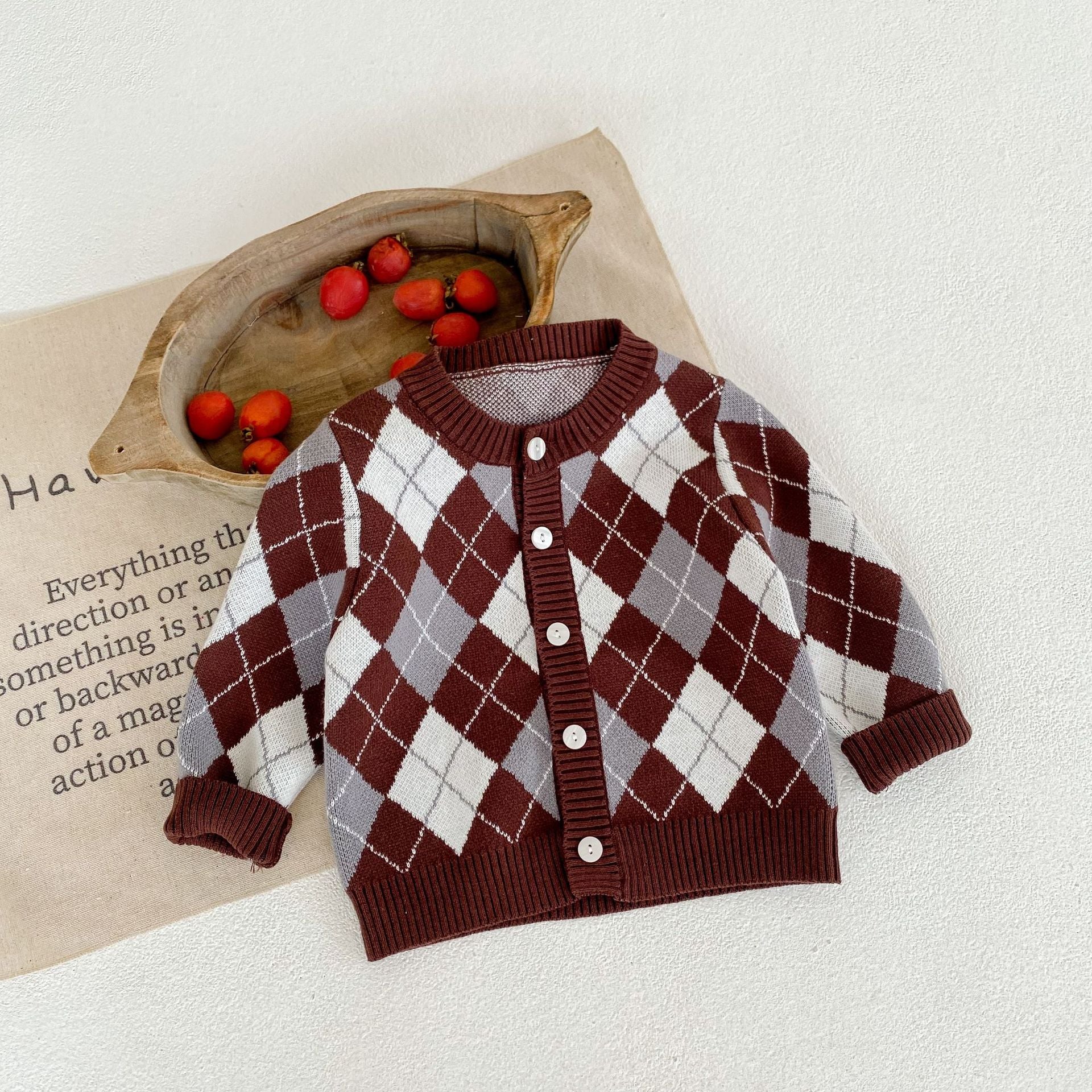 【BABY】アーガイルカーディガン CawaKomostore