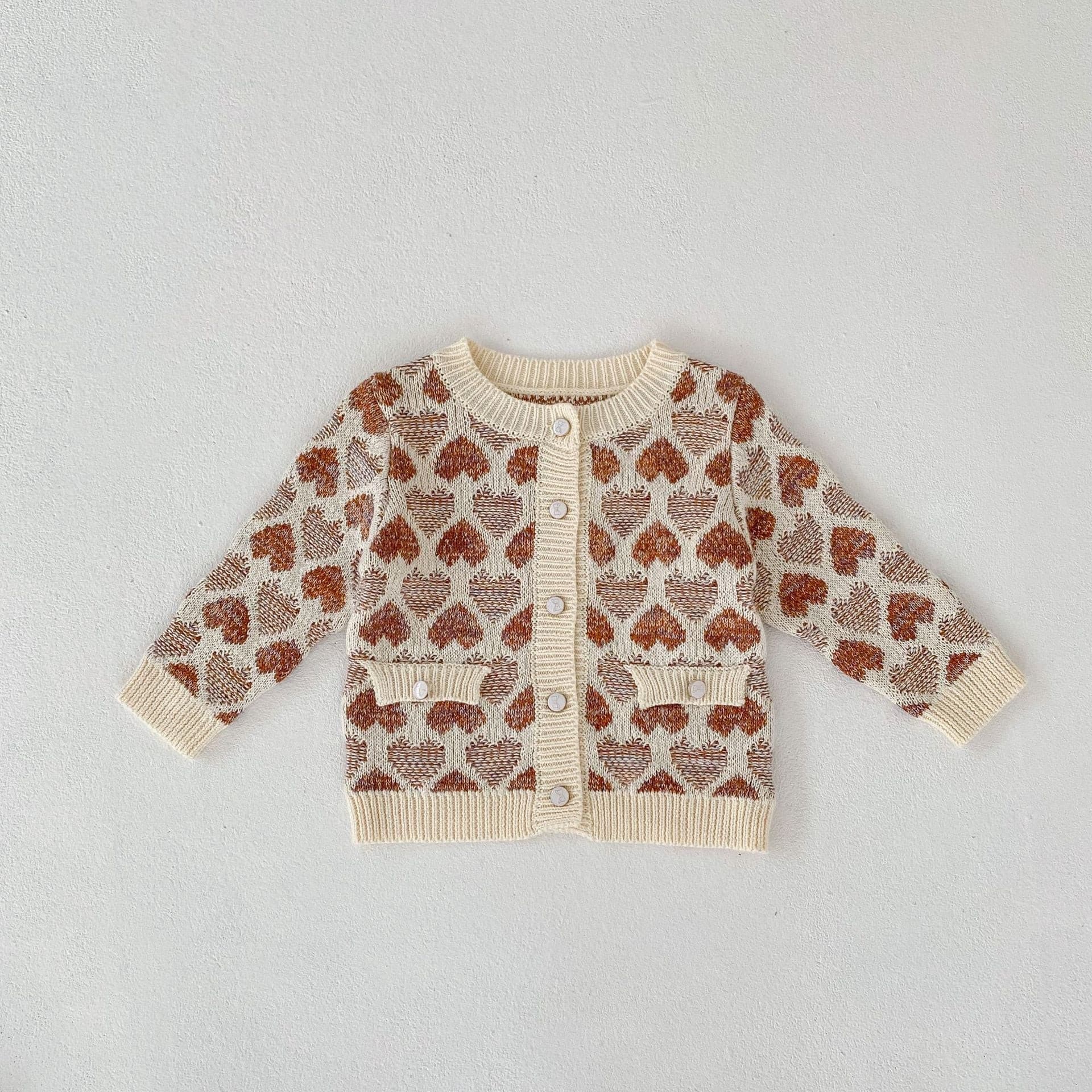 【BABY】ハートニットカーディガン/サロペット CawaKomostore