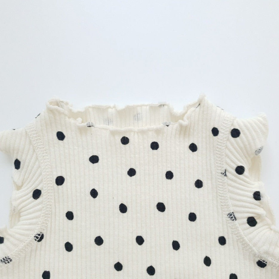 【BABY】モノクロ水玉スリーアイテム CawaKomostore