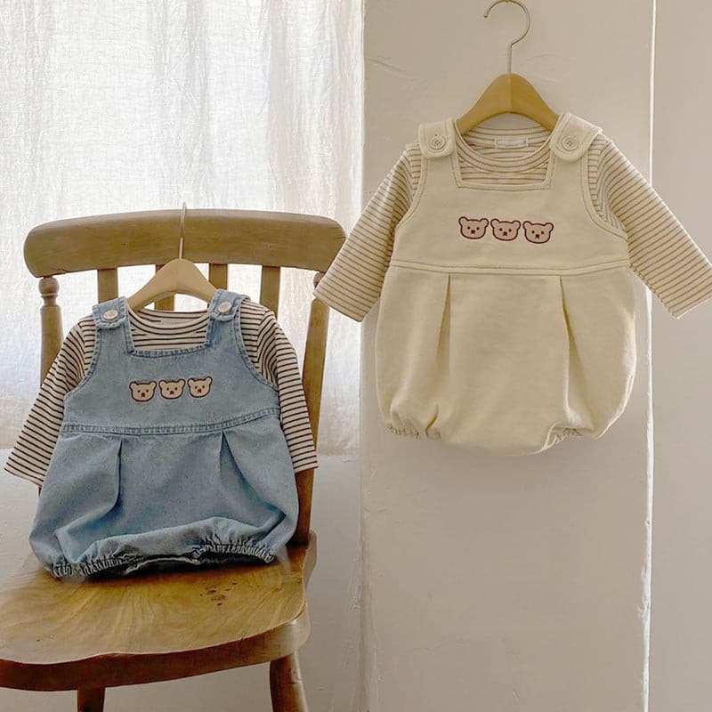 【BABY】スリーベアサロペット（ロンT付き） CawaKomostore