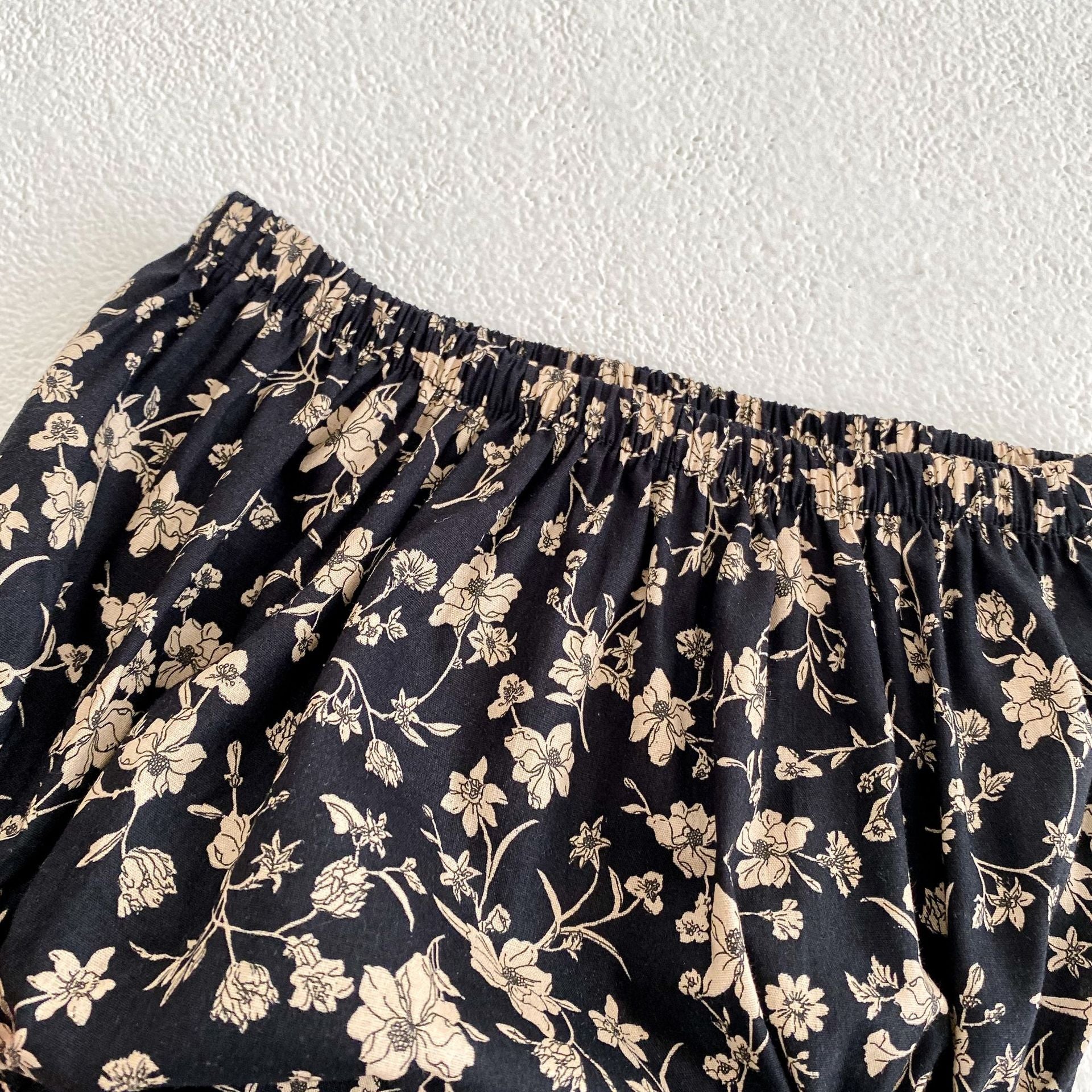 【BABY】ノースリーブレトロ花柄セットアップ CawaKomostore