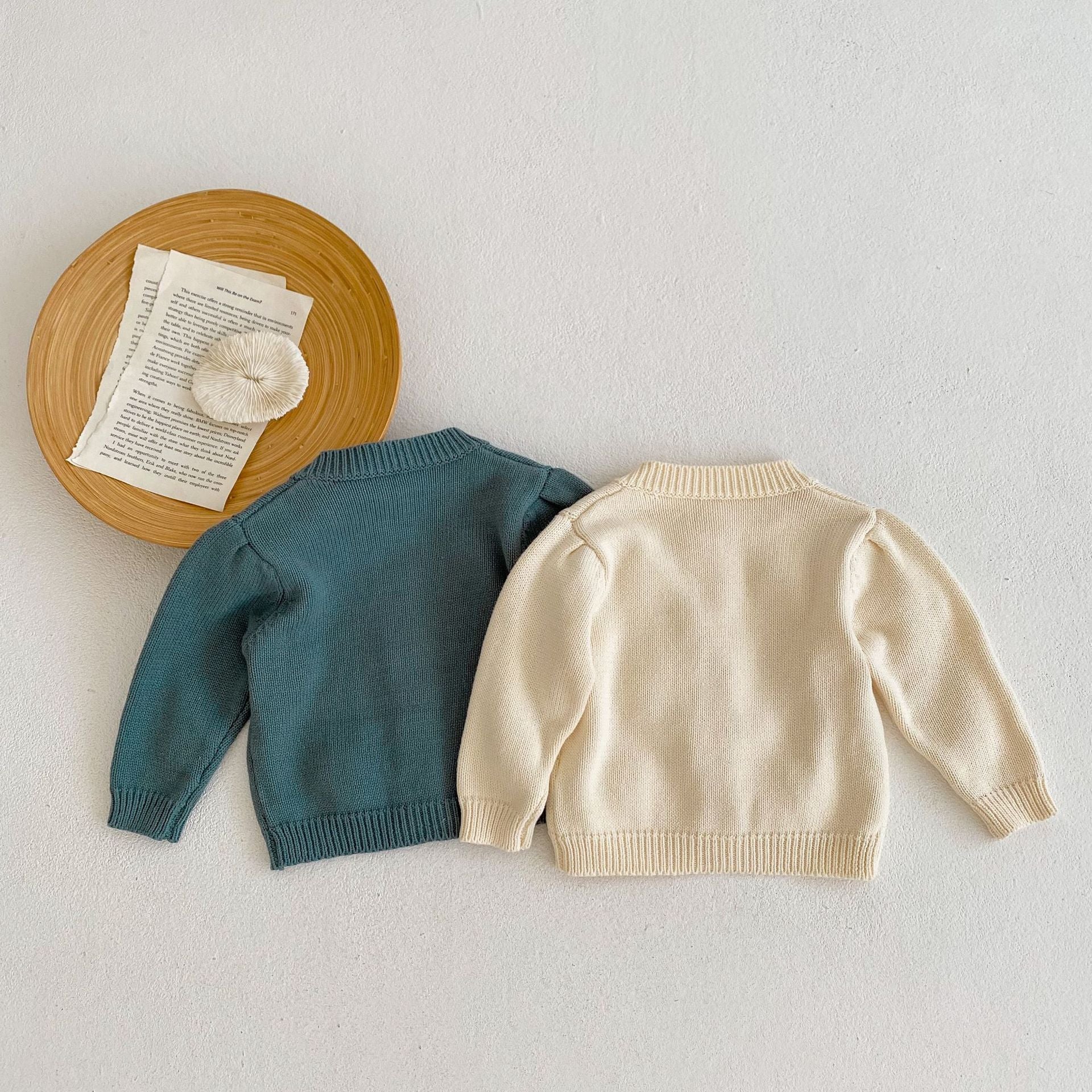 【BABY】バラニットカーディガン🌹🌹 CawaKomostore