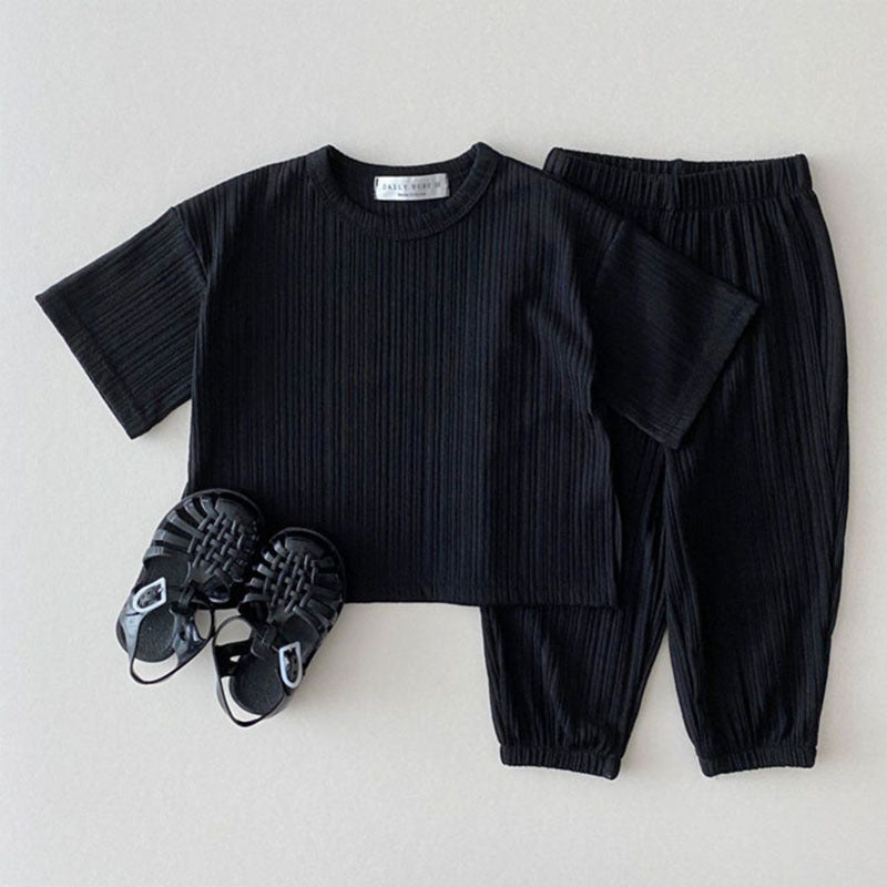【BABY】 シンプルデザインリブセットアップ CawaKomostore