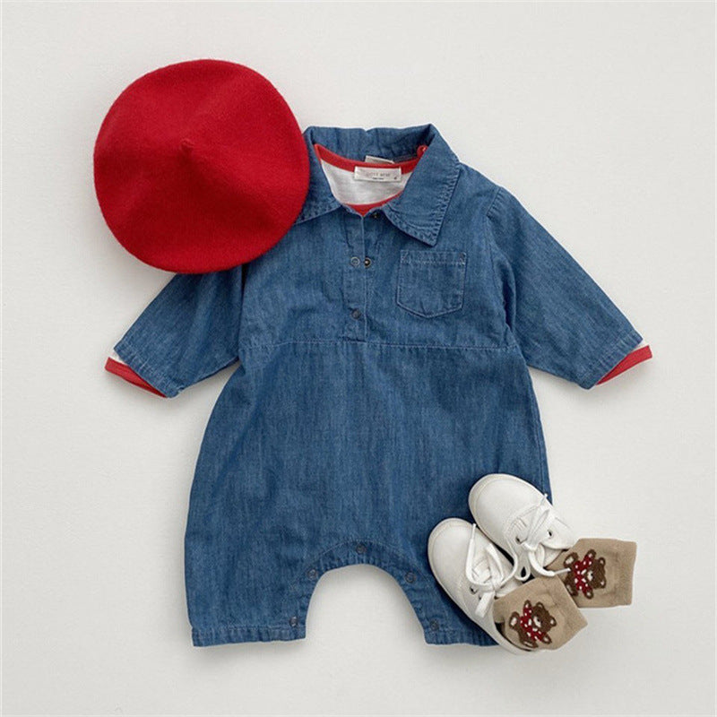 【BABY】デニムオーバーオール CawaKomostore