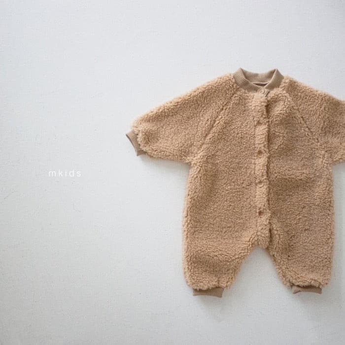 【BABY】モコモコ・ボアジャンプスーツ CawaKomostore