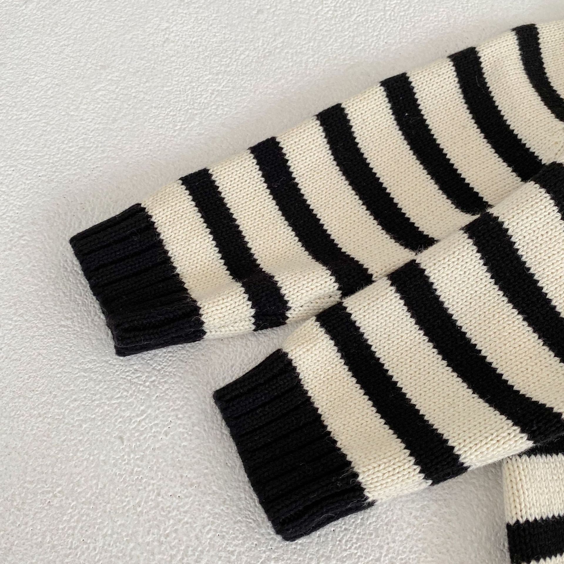 【BABY】ナチュラルボーダーニットロンパース CawaKomostore