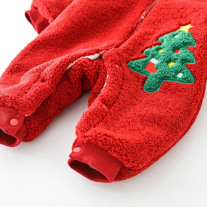 【BABY】クリスマスツリーロンパース＋マフラー付き CawaKomostore