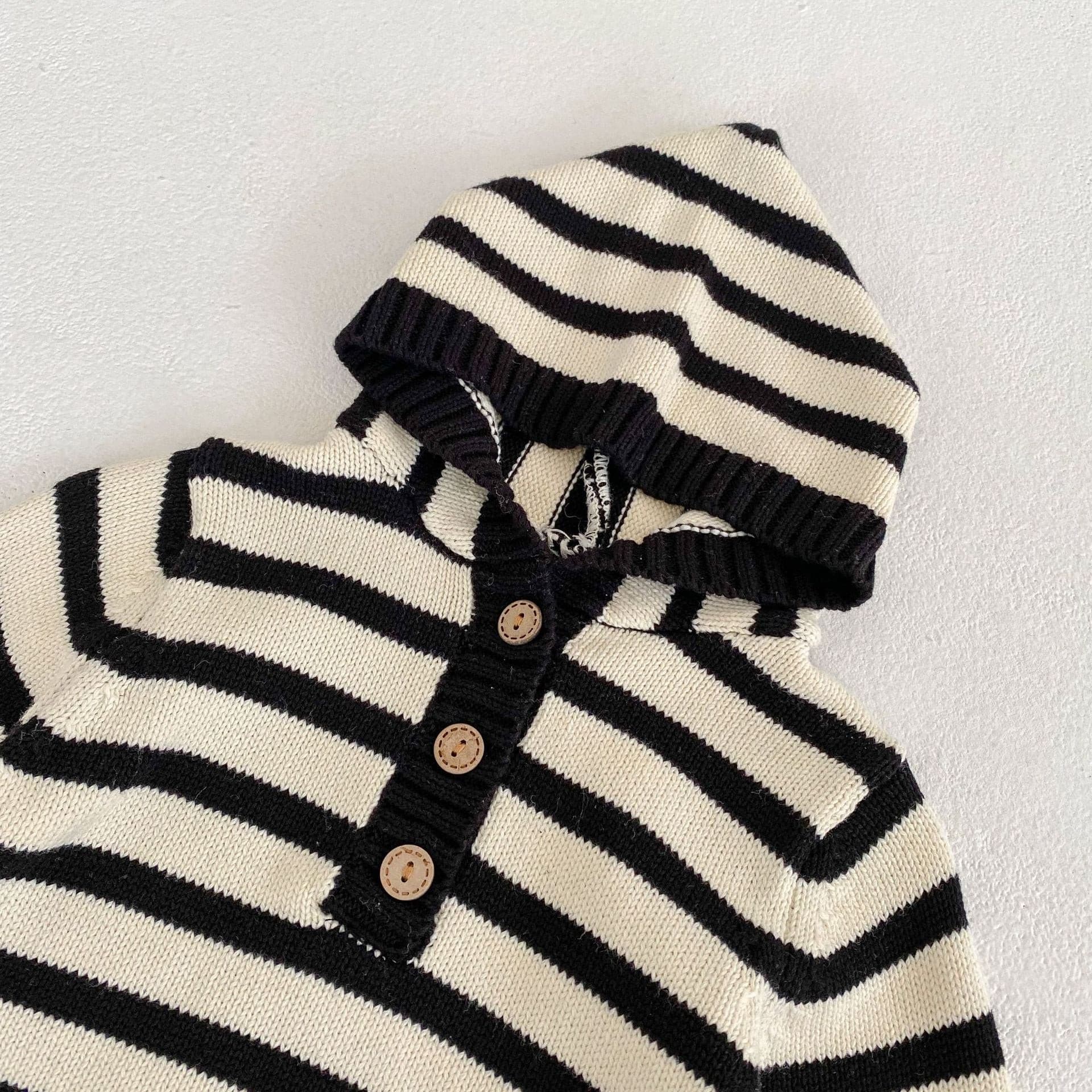 【BABY】ナチュラルボーダーニットロンパース CawaKomostore