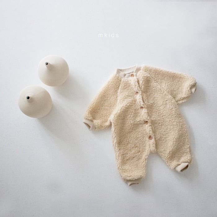 【BABY】モコモコ・ボアジャンプスーツ CawaKomostore