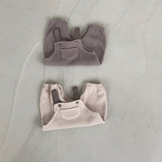 【BABY】ポケ付き・ワッフルオーバーオール CawaKomostore