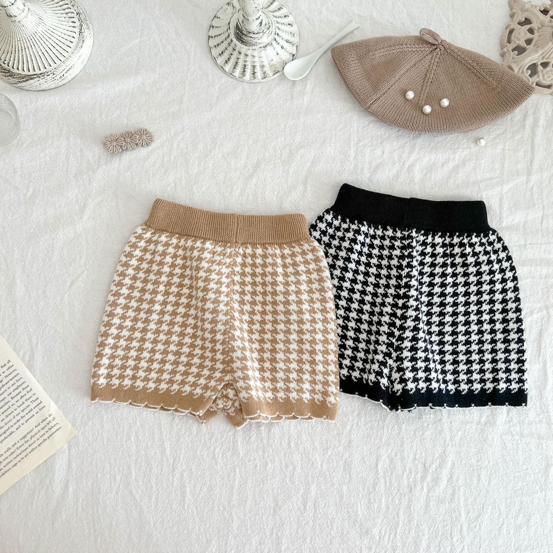 【BABY】千鳥チェック柄　ニットセットアップ CawaKomostore