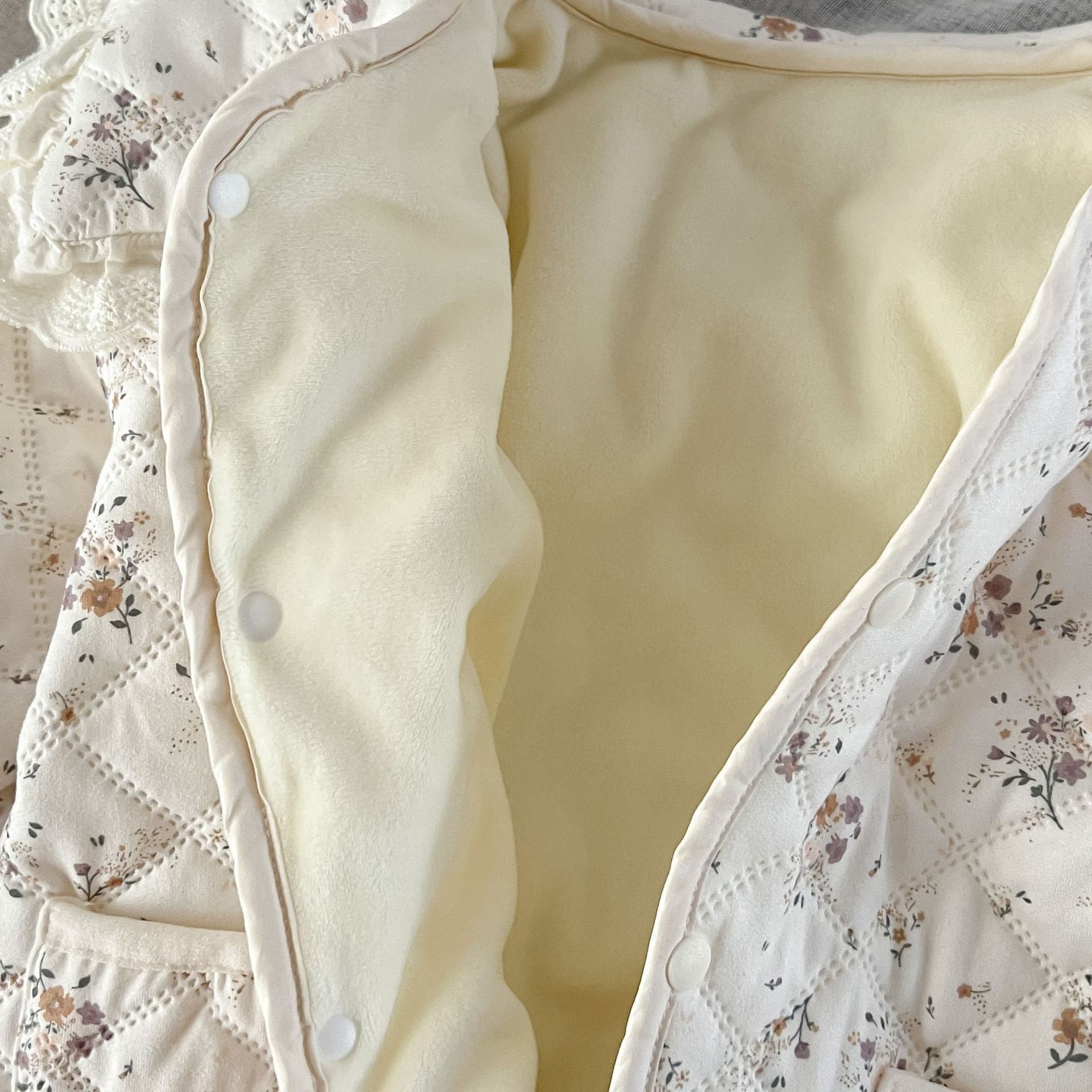 【BABY】小花柄カバーオール＋ポンネット付き CawaKomostore