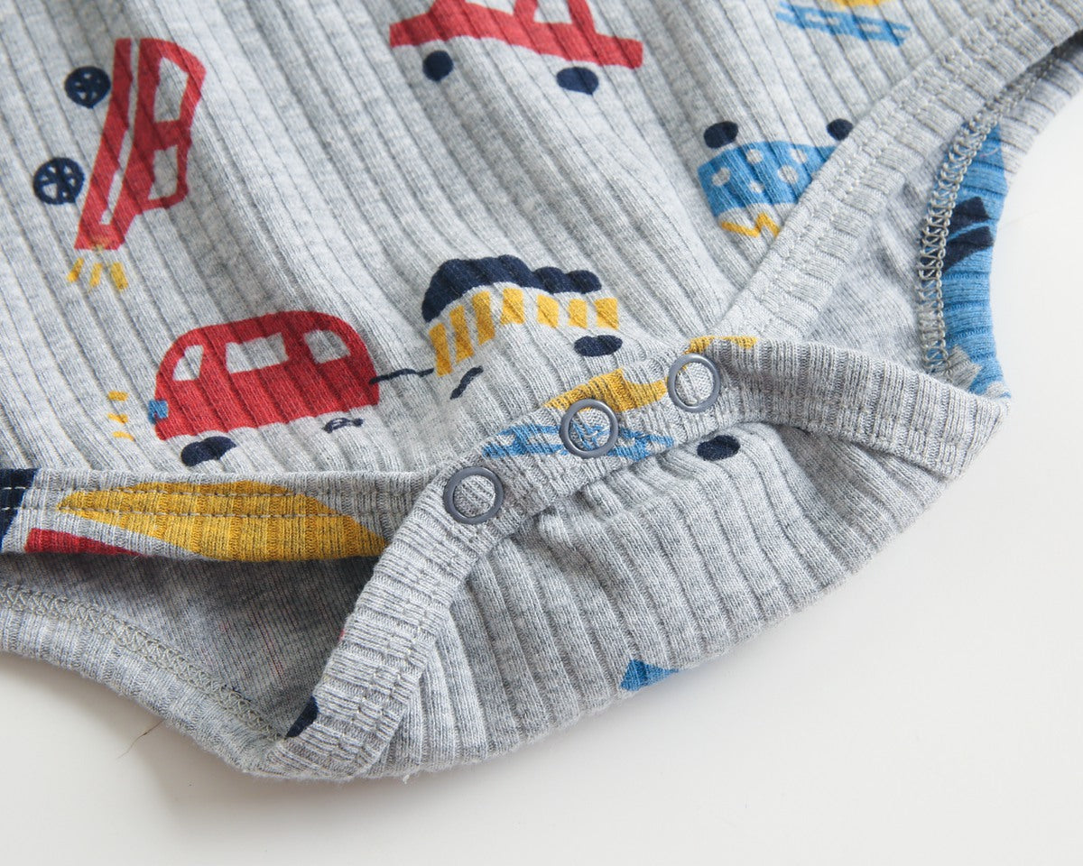 【BABY】総柄長袖ロンパース CawaKomostore