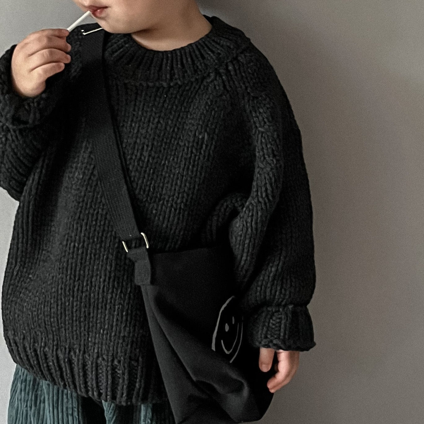 【GIRL・BOY】KIDSざっくりカラーニット CawaKomostore