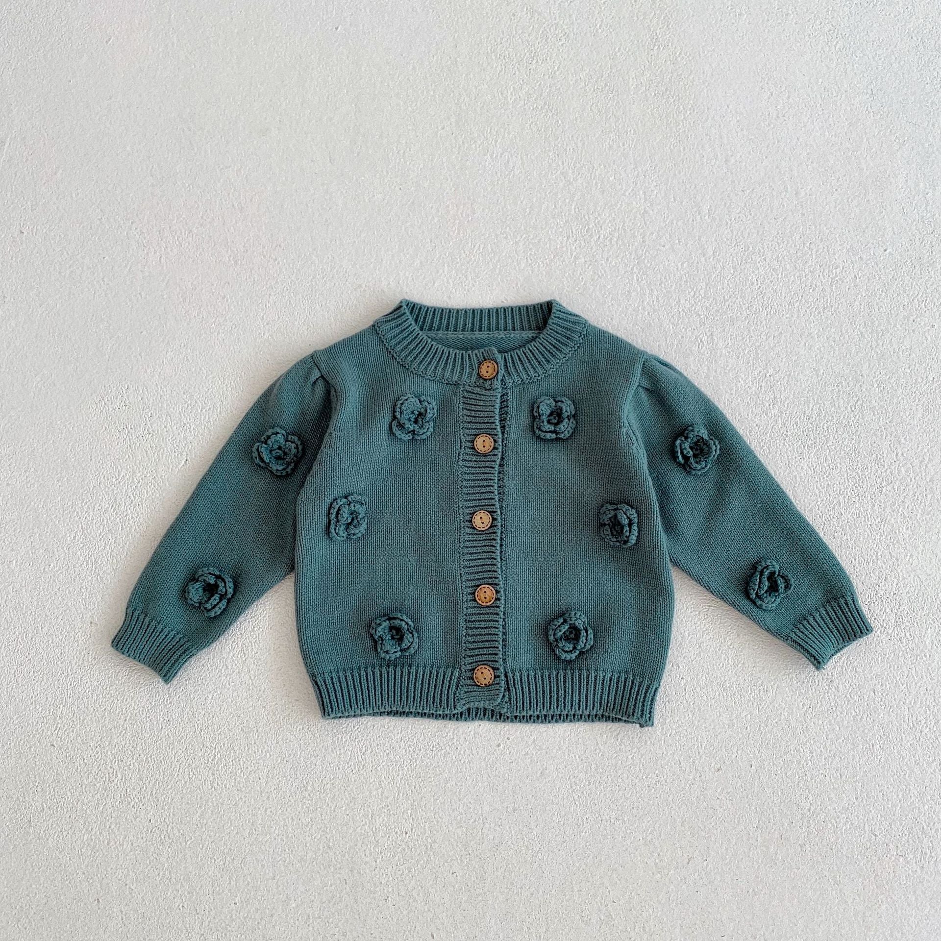 【BABY】バラニットカーディガン🌹🌹 CawaKomostore