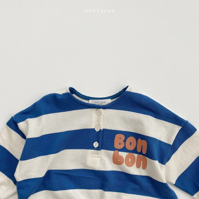 【BABY】BONBONボーダーカバーオール CawaKomostore