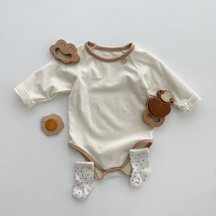 【BABY】パターン配色ボディスーツ CawaKomostore