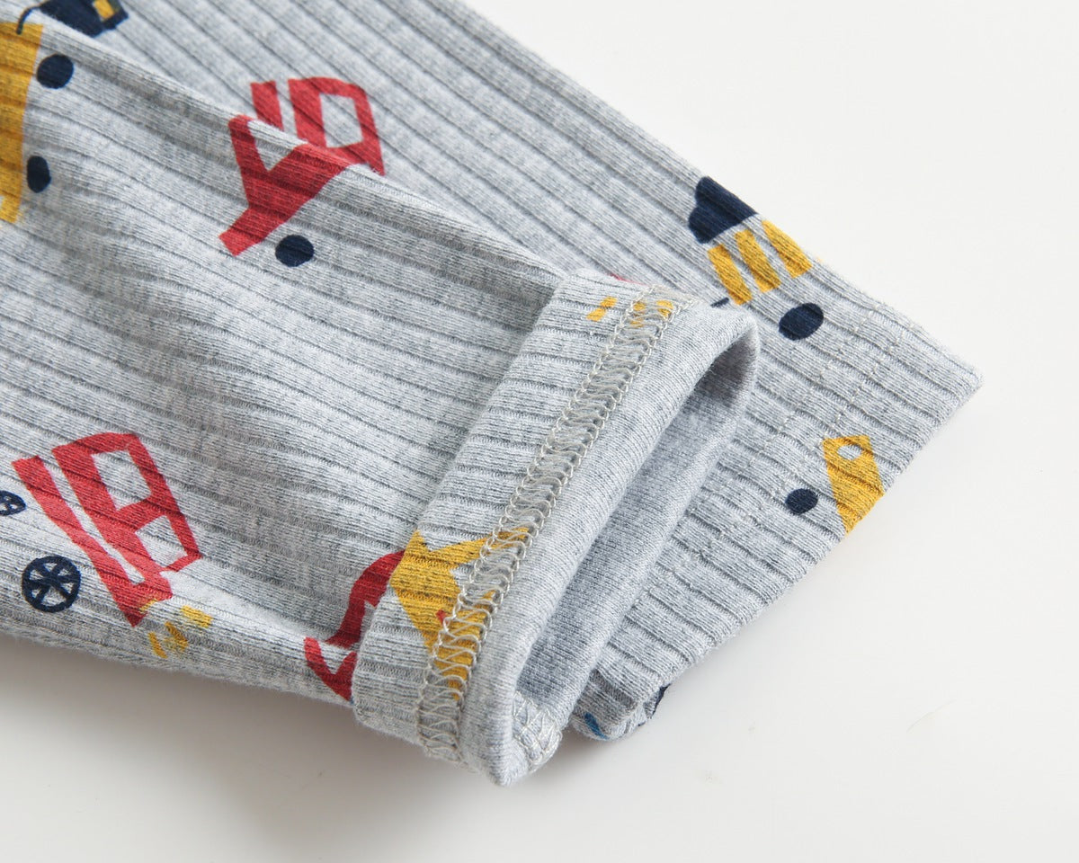 【BABY】総柄長袖ロンパース CawaKomostore