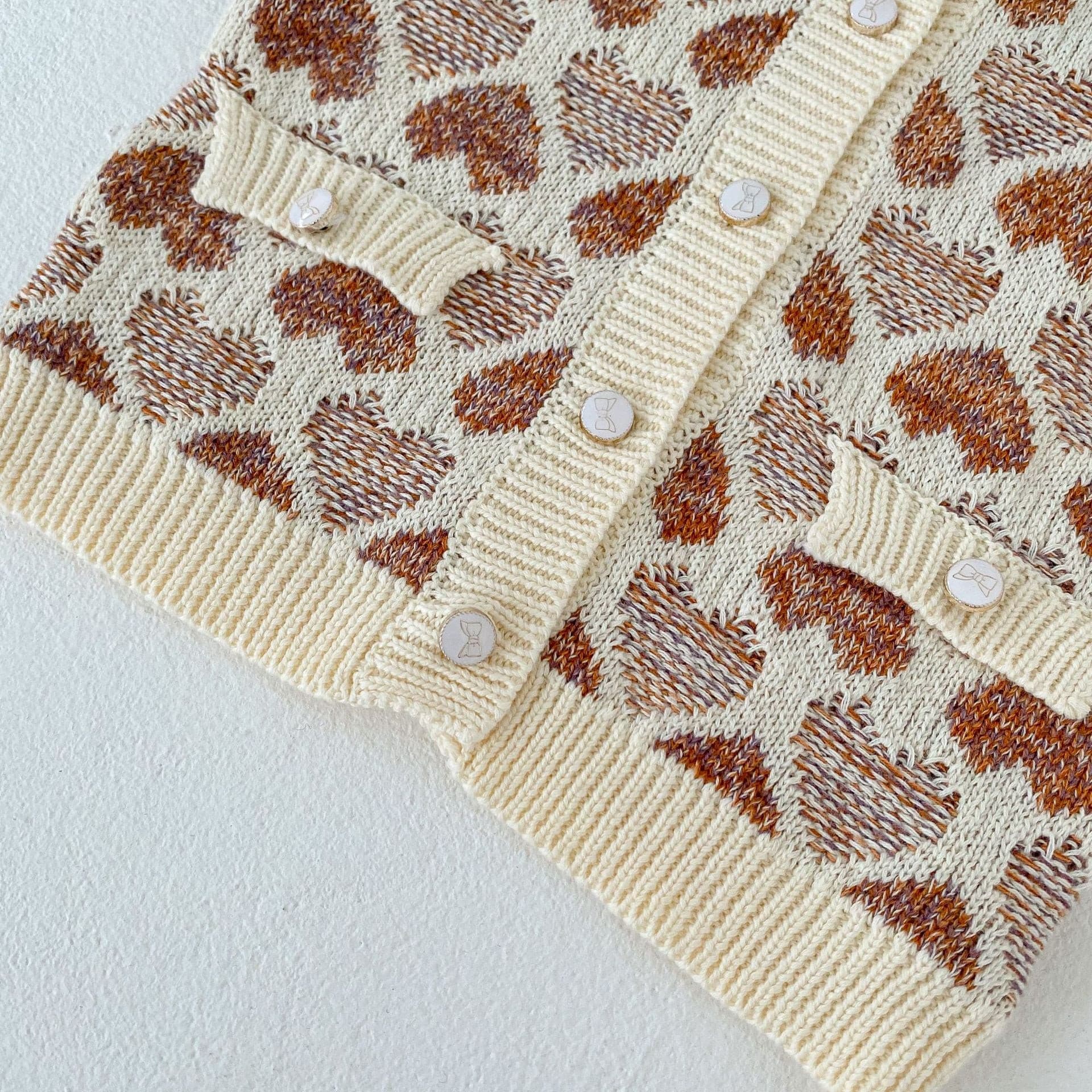 【BABY】ハートニットカーディガン/サロペット CawaKomostore
